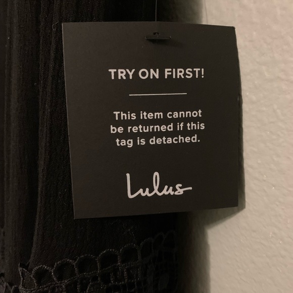 Lulus Black Crochet Lace Tiered Maxi Dress - Picture 3 of 6